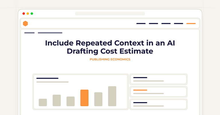 Include Repeated Context in an AI Drafting Cost Estimate