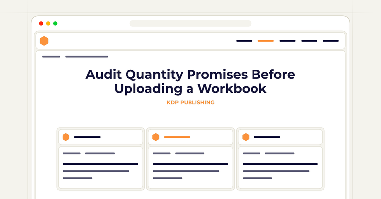 Audit Quantity Promises Before Uploading a Workbook