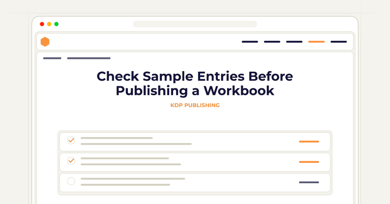 Check Sample Entries Before Publishing a Workbook