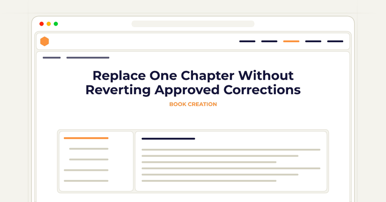 Replace One Chapter Without Reverting Approved Corrections