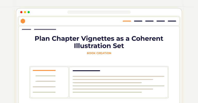 Plan Chapter Vignettes as a Coherent Illustration Set