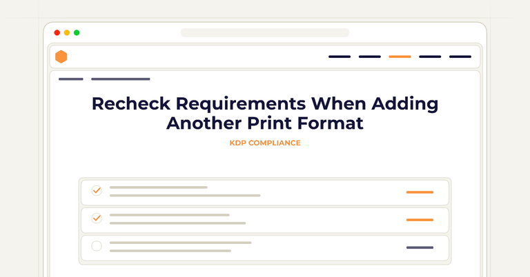 Recheck Requirements When Adding Another Print Format