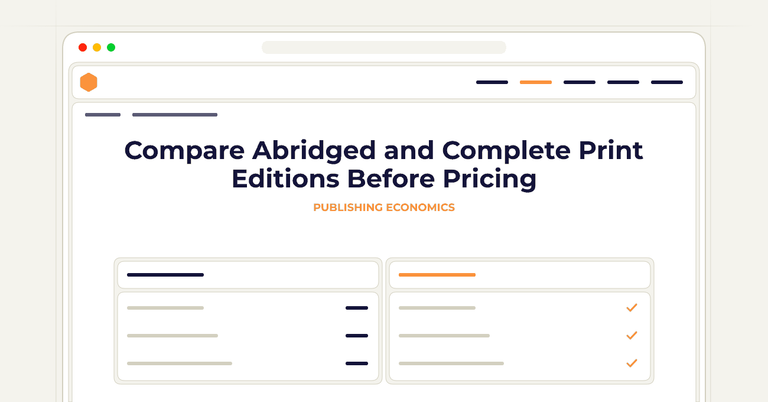 Compare Abridged and Complete Print Editions Before Pricing