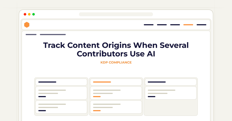 Track Content Origins When Several Contributors Use AI