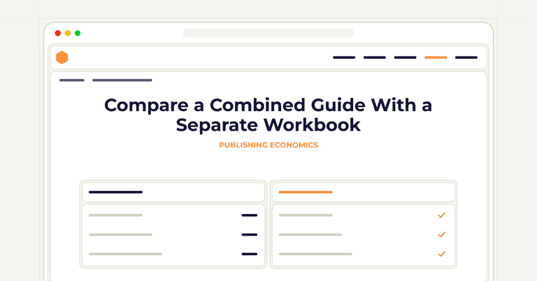 Compare a Combined Guide With a Separate Workbook
