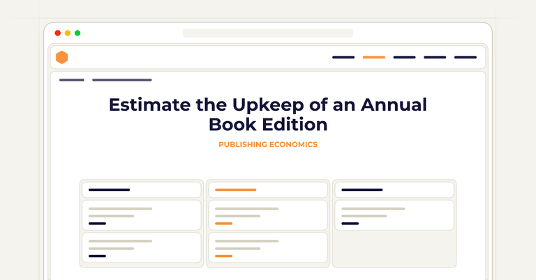 Estimate the Upkeep of an Annual Book Edition
