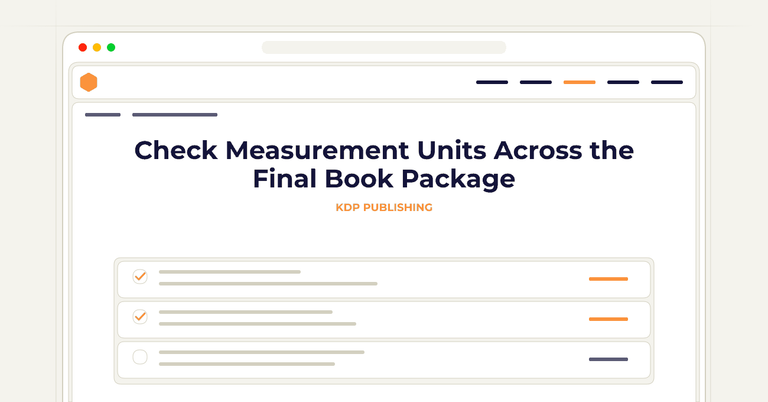 Check Measurement Units Across the Final Book Package