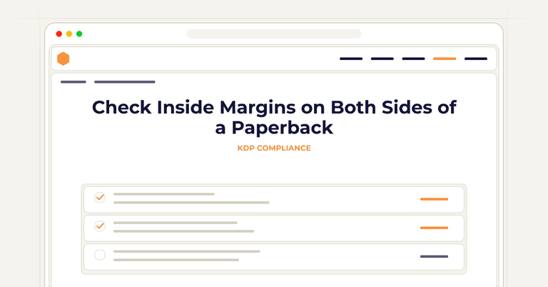 Check Inside Margins on Both Sides of a Paperback