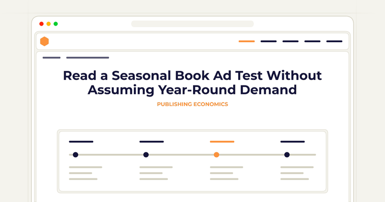 Read a Seasonal Book Ad Test Without Assuming Year-Round Demand