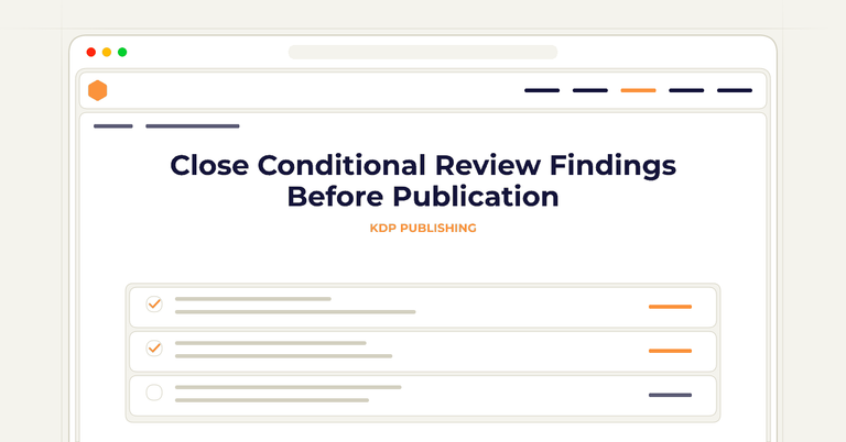 Close Conditional Review Findings Before Publication