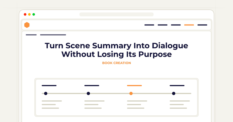 Turn Scene Summary Into Dialogue Without Losing Its Purpose