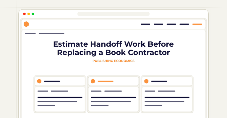 Estimate Handoff Work Before Replacing a Book Contractor