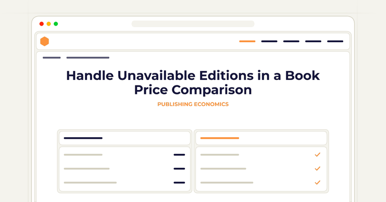 Handle Unavailable Editions in a Book Price Comparison
