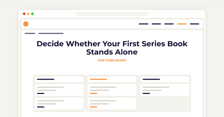 Decide Whether Your First Series Book Stands Alone