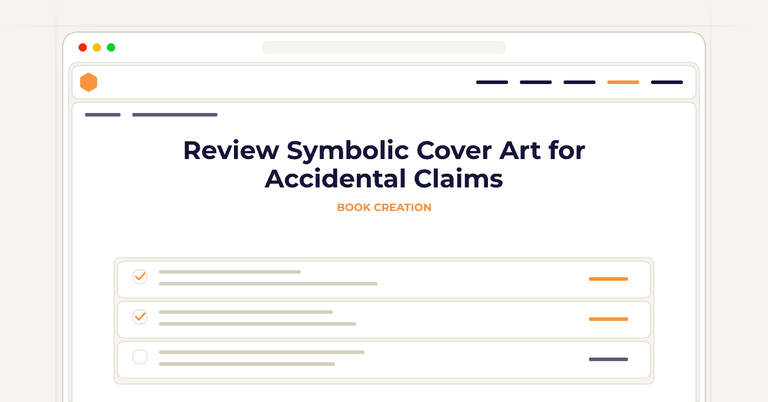 Review Symbolic Cover Art for Accidental Claims