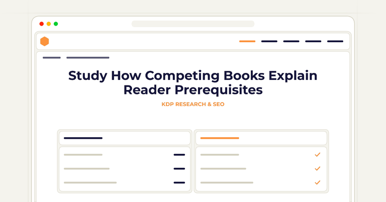 Study How Competing Books Explain Reader Prerequisites