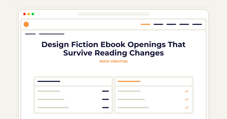 Design Fiction Ebook Openings That Survive Reading Changes