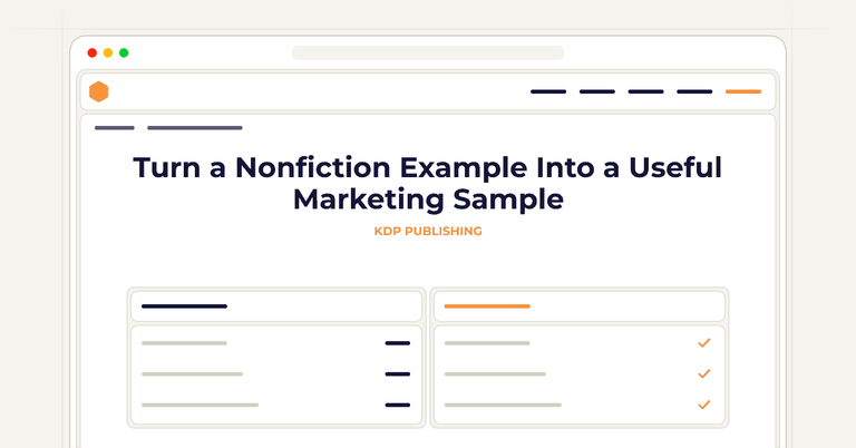 Turn a Nonfiction Example Into a Useful Marketing Sample