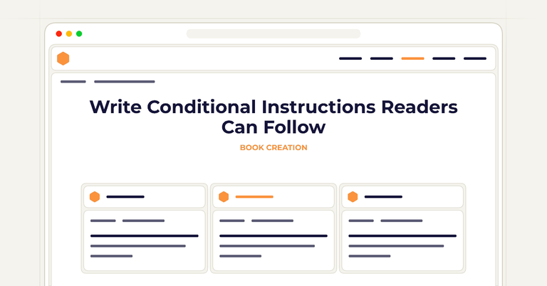 Write Conditional Instructions Readers Can Follow