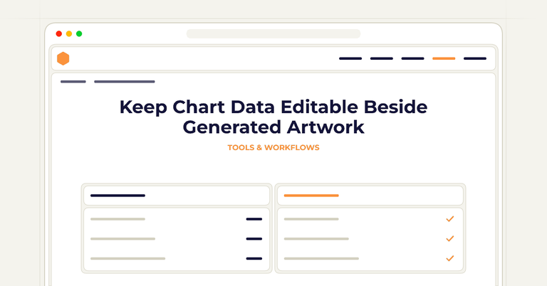 Keep Chart Data Editable Beside Generated Artwork
