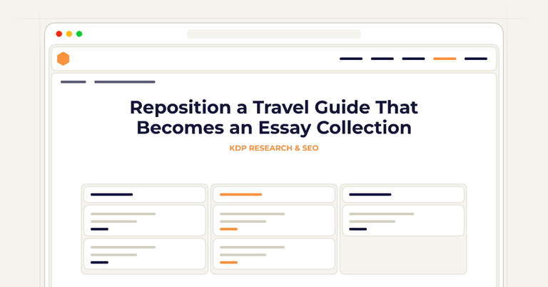 Reposition a Travel Guide That Becomes an Essay Collection