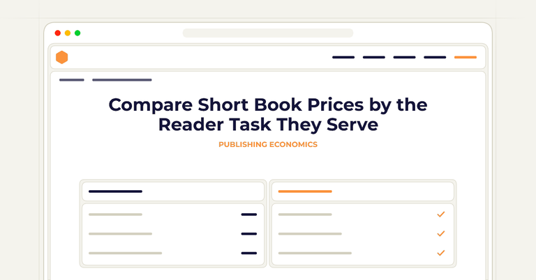 Compare Short Book Prices by the Reader Task They Serve