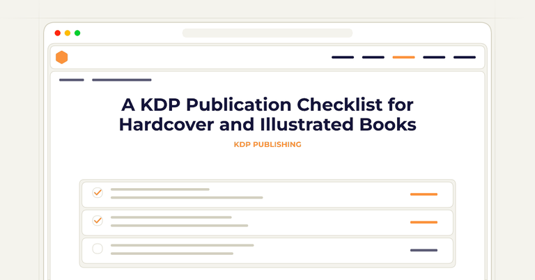 A KDP Publication Checklist for Hardcover and Illustrated Books