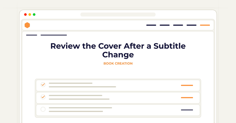 Review the Cover After a Subtitle Change