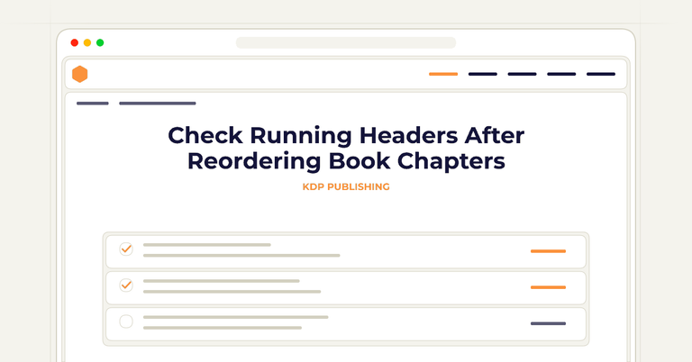 Check Running Headers After Reordering Book Chapters
