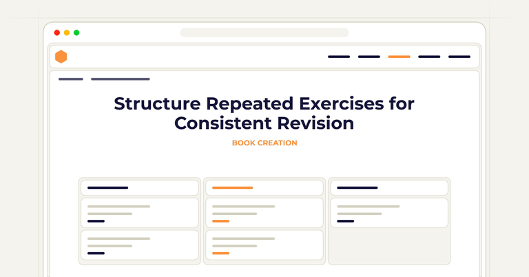 Structure Repeated Exercises for Consistent Revision