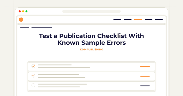 Test a Publication Checklist With Known Sample Errors