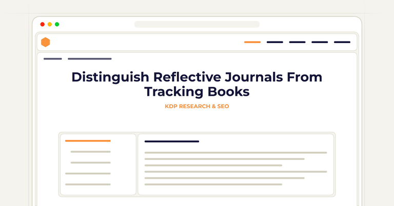 Distinguish Reflective Journals From Tracking Books