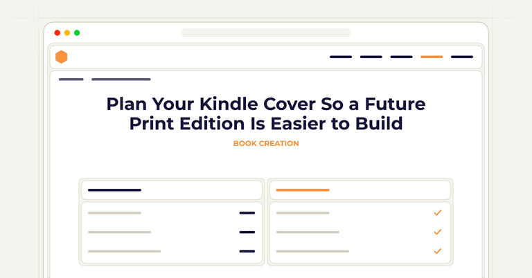 Plan Your Kindle Cover So a Future Print Edition Is Easier to Build