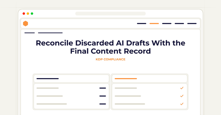 Reconcile Discarded AI Drafts With the Final Content Record