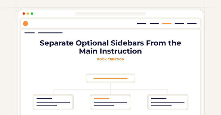 Separate Optional Sidebars From the Main Instruction