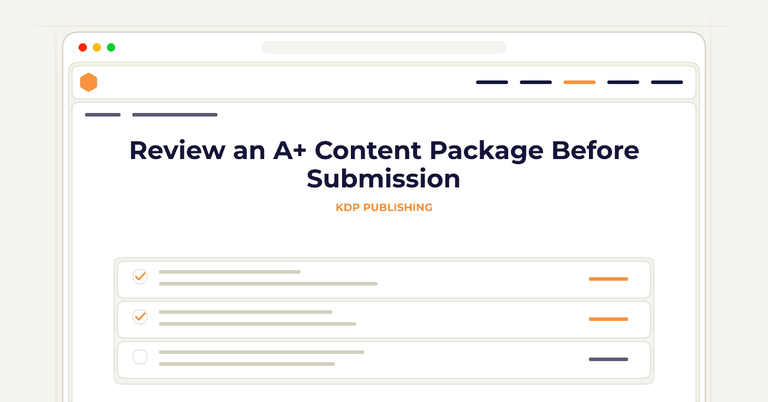 Review an A+ Content Package Before Submission