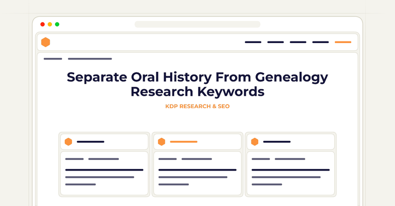 Separate Oral History From Genealogy Research Keywords