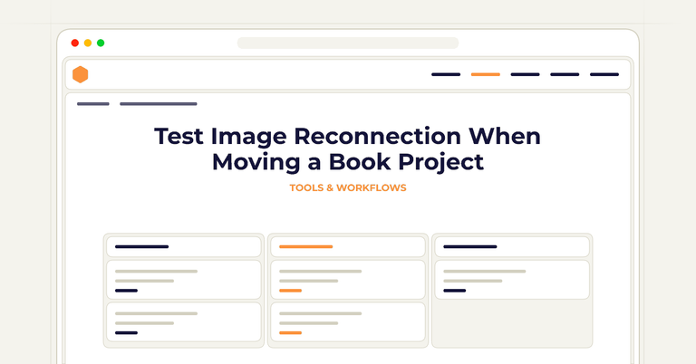 Test Image Reconnection When Moving a Book Project
