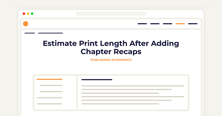 Estimate Print Length After Adding Chapter Recaps