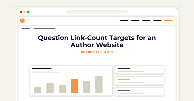 Question Link-Count Targets for an Author Website