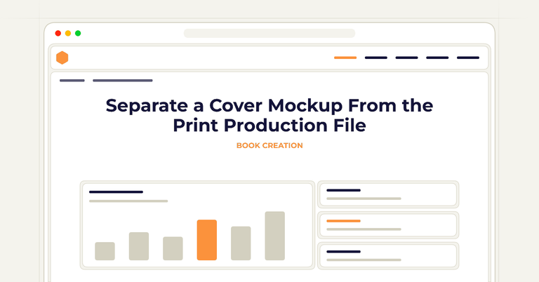 Separate a Cover Mockup From the Print Production File