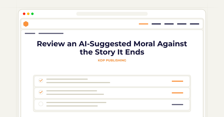 Review an AI-Suggested Moral Against the Story It Ends