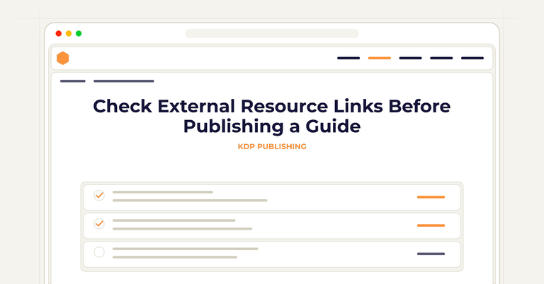 Check External Resource Links Before Publishing a Guide