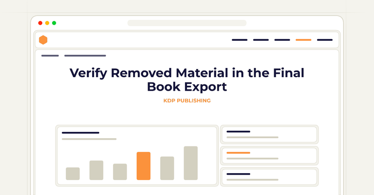 Verify Removed Material in the Final Book Export