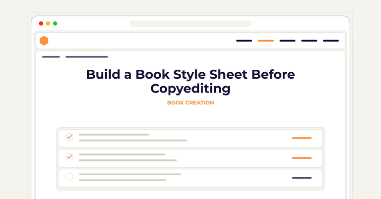 Build a Book Style Sheet Before Copyediting