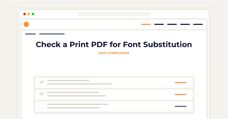 Check a Print PDF for Font Substitution