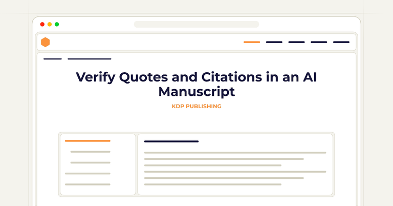 Verify Quotes and Citations in an AI Manuscript