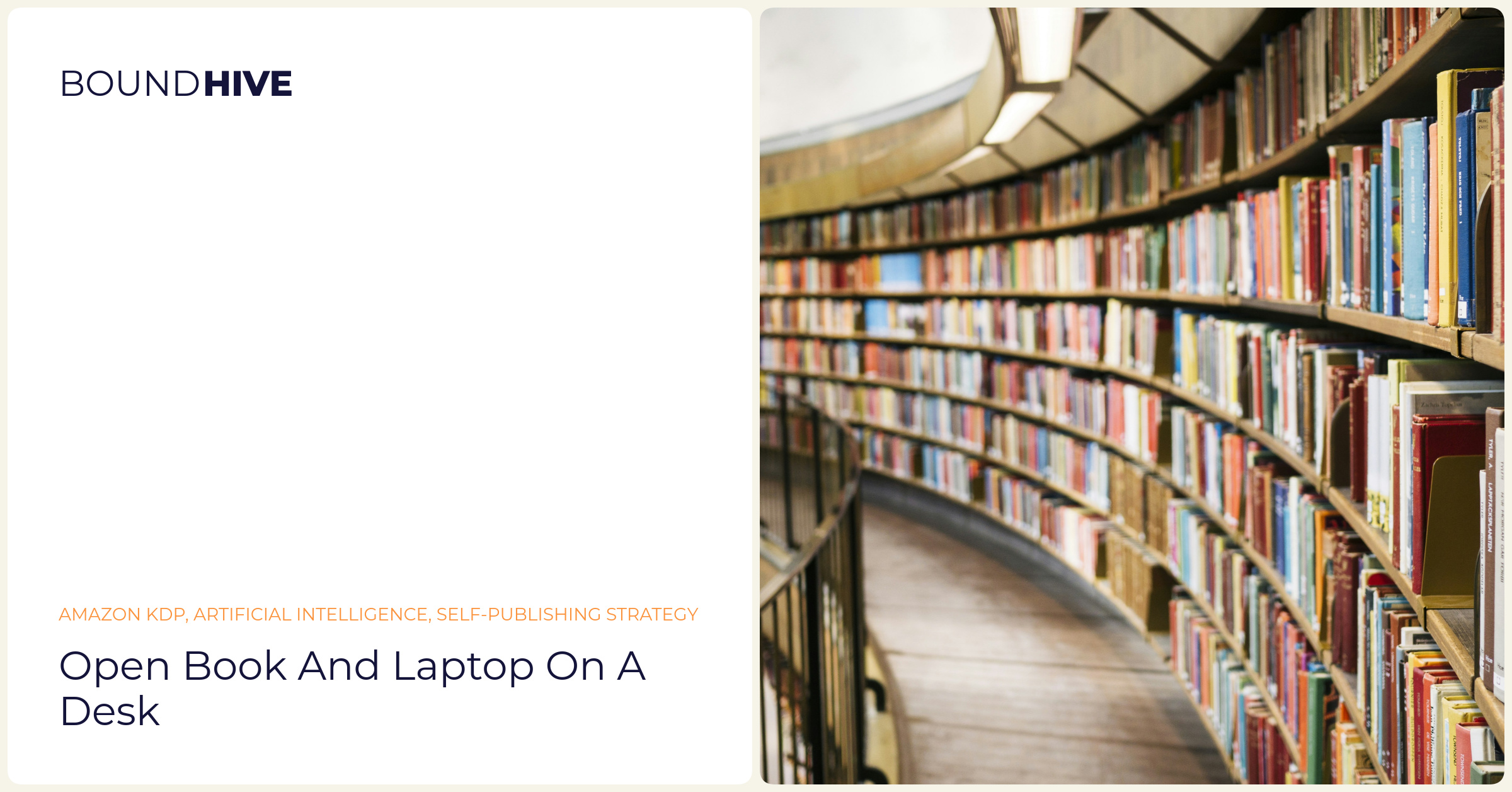 Open book and laptop on a desk