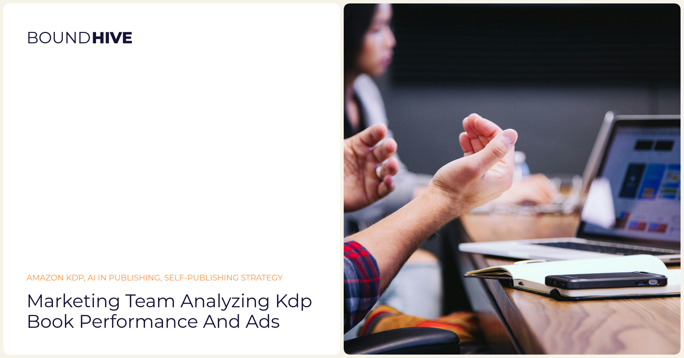 Marketing team analyzing KDP book performance and ads