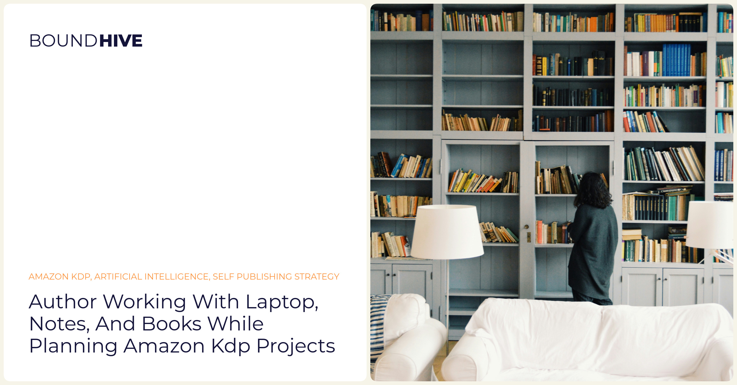 Author working with laptop, notes, and books while planning Amazon KDP projects